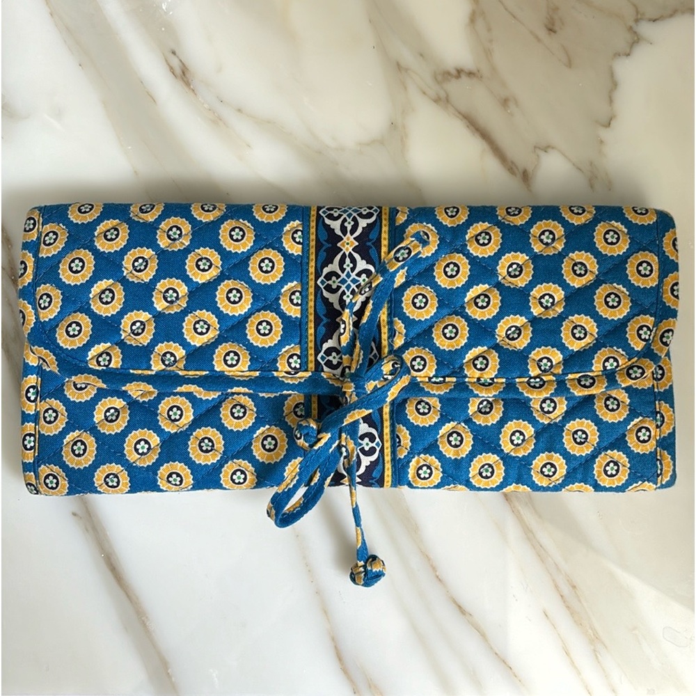 Vera Bradley Brush Roll Case in “Riviera Blue”